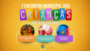 Sananduva promover o 1 Encontro Municipal das Crianas no dia 18 de outubro