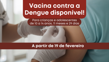 Vacina contra a dengue estar� dispon�vel para crian�as e adolescentes em Sananduva