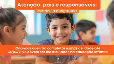 Crian�as que completam 4 anos at� 31 de mar�o devem estar matriculadas na Educa��o Infantil