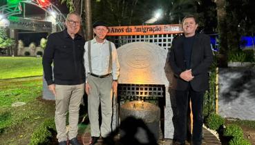 Monumento em homenagem aos 150 anos da imigra��o italiana � inaugurado durante a abertura da Semana Italiana 2026