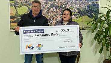 Nota Fiscal Ga�cha | Maio - ganhadora em Sananduva
