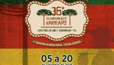 Sananduva divulga programa��o oficial do 36� Acampamento Farrapo Jo�o Pires de Lima